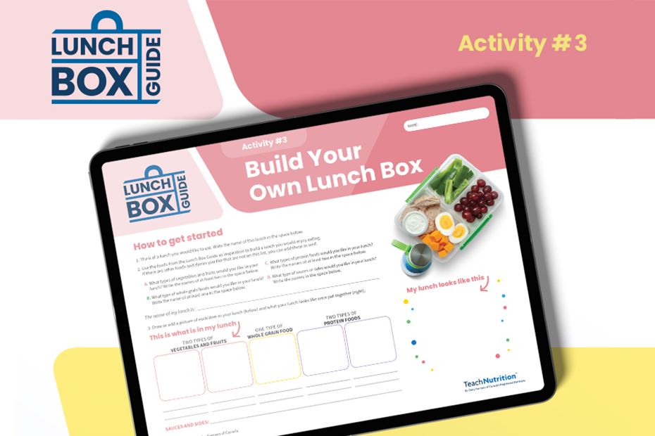 Lunch Box Guide Activity #3: Build Your Own Lunch Box