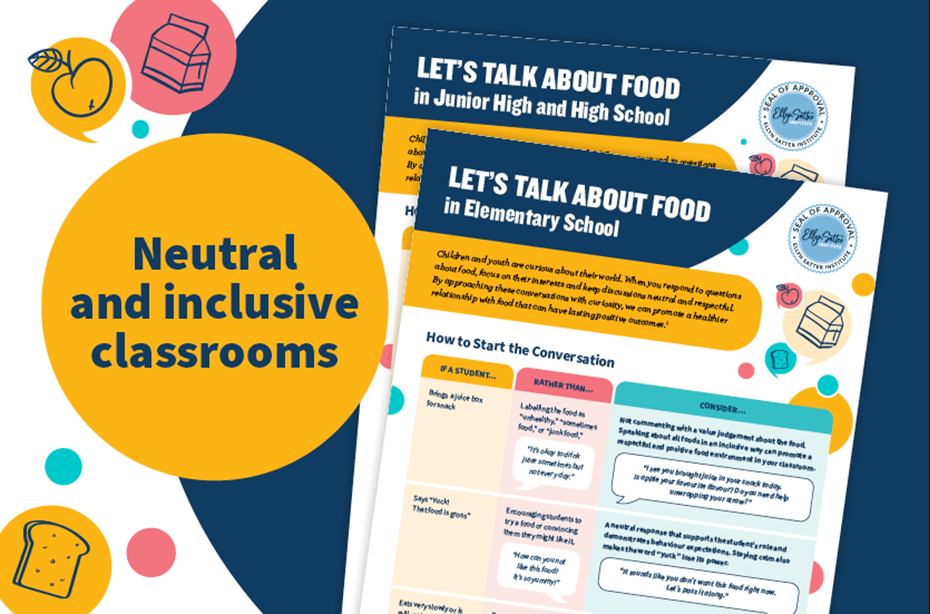 Let's Talk About Food in Schools: Handout