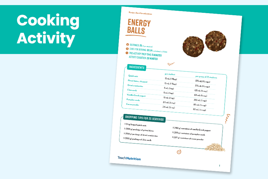 Energy Balls Activity 